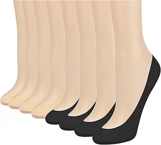 No-Show Socks That Don’t Slip (Travel Packs) SlipFree While You Go 8 double couple 8 pairs women s no show