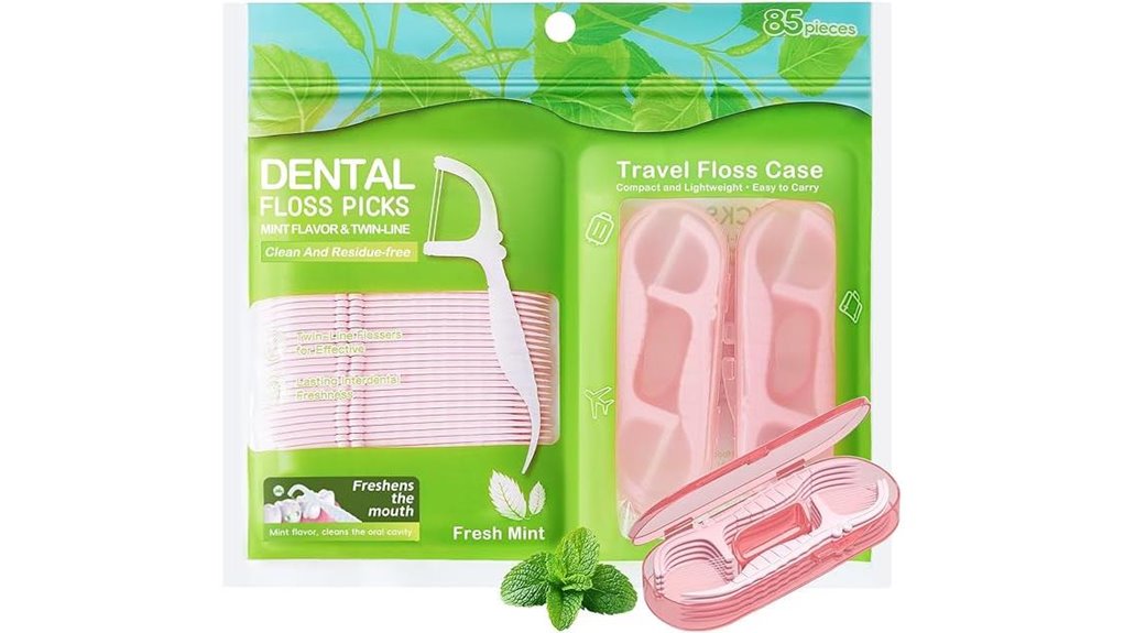 Travel Floss: Case, Picks, or String for Clean Teeth Anywhere 14 double floss picks travel cases