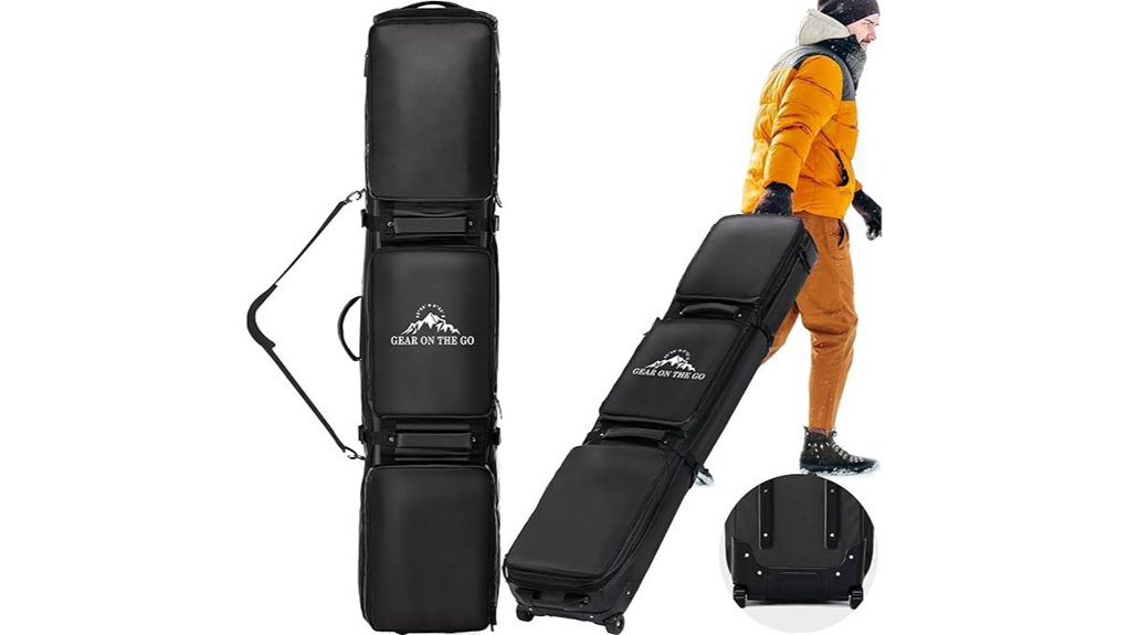 Boot-Friendly Rolling Duffels With Spacious Capacity 15 double rolling waterproof ski bag