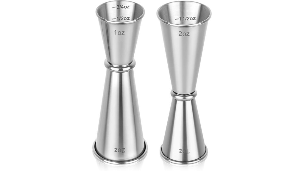 Best Jigger Measuring Cup for Homemade Cocktails 7 double shot stainless steel jiggers