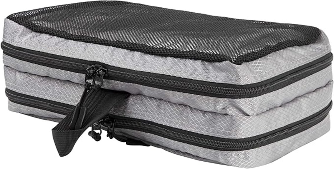 double sided grey travel cube