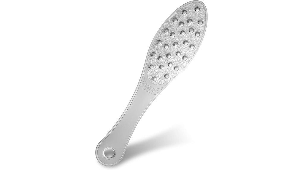 Best Portable Pedicure File (Travel) for Fresh Nails Anywhere 5 double sided metal foot scrubber