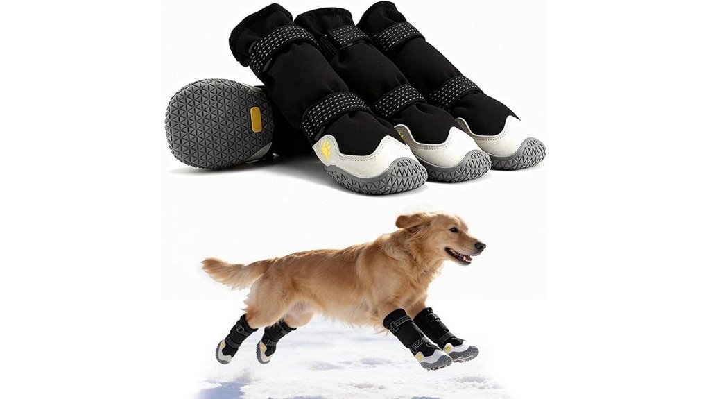 double strap dog snow boots