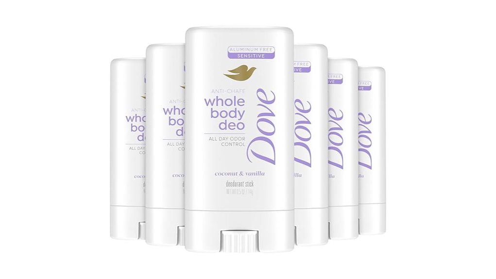dove 6 pack aluminum free deodorant