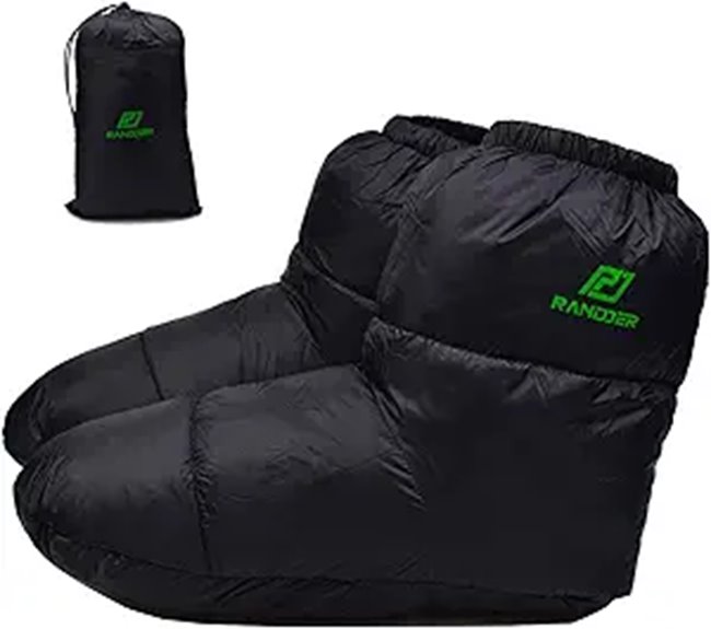 Down Booties (Hut Slippers): Cozy Comforts for Every Camper 4 down booties ultra light warm