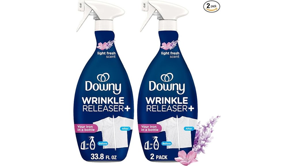 downy 2 piece wrinkle spray