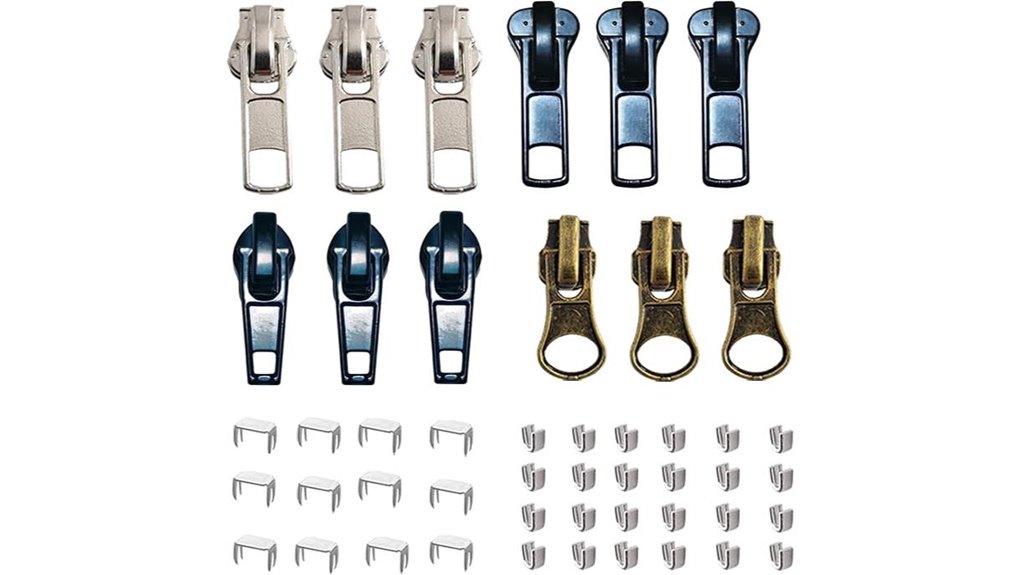 Travel Repair Kits for Bags and Zippers (Screws, Clips, Fixes) 9 dozen zipper pull repair kit