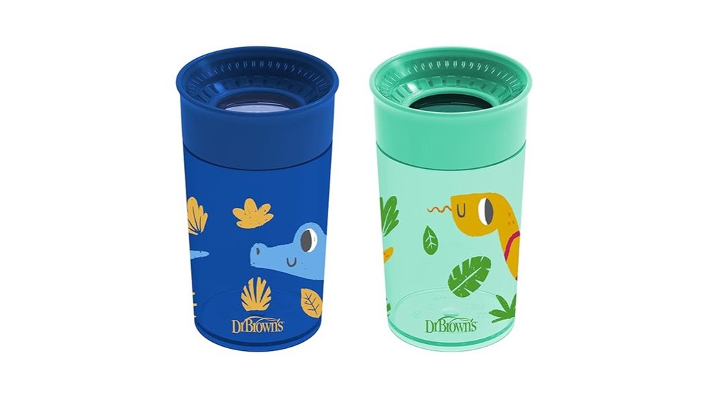 Leak‑Proof Sippy Cups for Plane Adventures 15 dr brown 10oz sippy