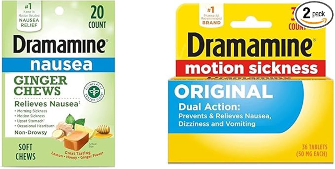 dramamine ginger chews tablets