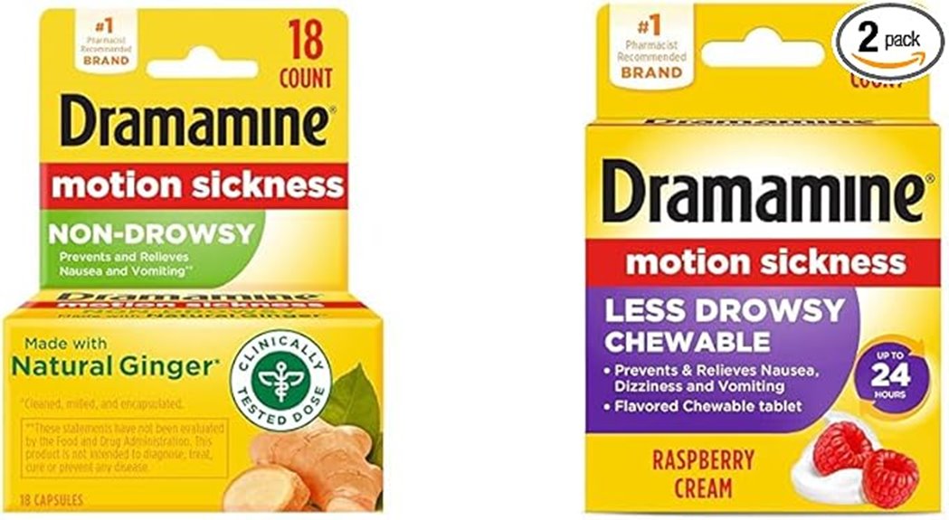 Best Motion Sickness Remedies: Ginger, Bands, Tablets 3 dramamine ginger motion capsules