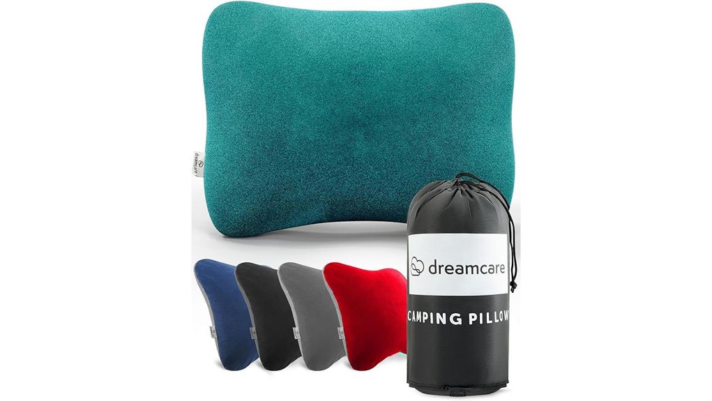 Say Goodbye to Flat Nights: Foam Camping Pillow (No Puncture) 11 dreamcare green camping pillow