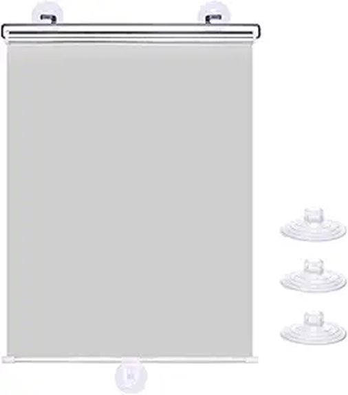 drillless retractable blackout shade