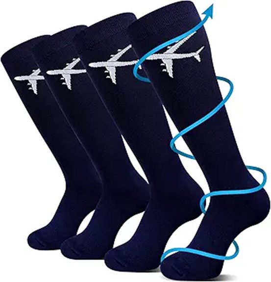 Ultimate Compression Socks for Long Flights: Graduated Comfort 1 dual 15 25 mmhg socks