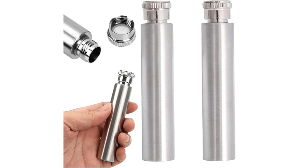 Top Travel Flasks (Hip Flasks for Spirits) That Keep Vodka Cool 6 dual 1oz stainless cigar