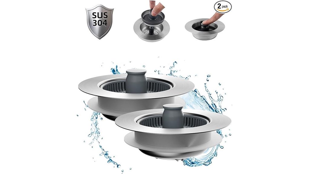 Best Sink Strainer Baskets That Clean Without the Fuss 13 dual 3 in 1 hibbent strainer