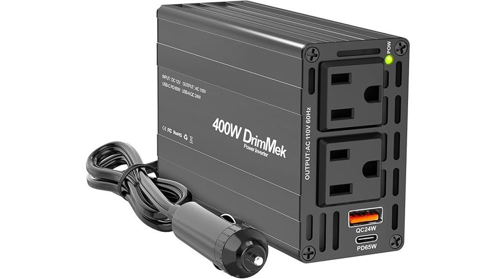 Top Car Power Inverters (DC to AC) for Ultimate Road Trips 15 dual 400w 12v 110v inverter