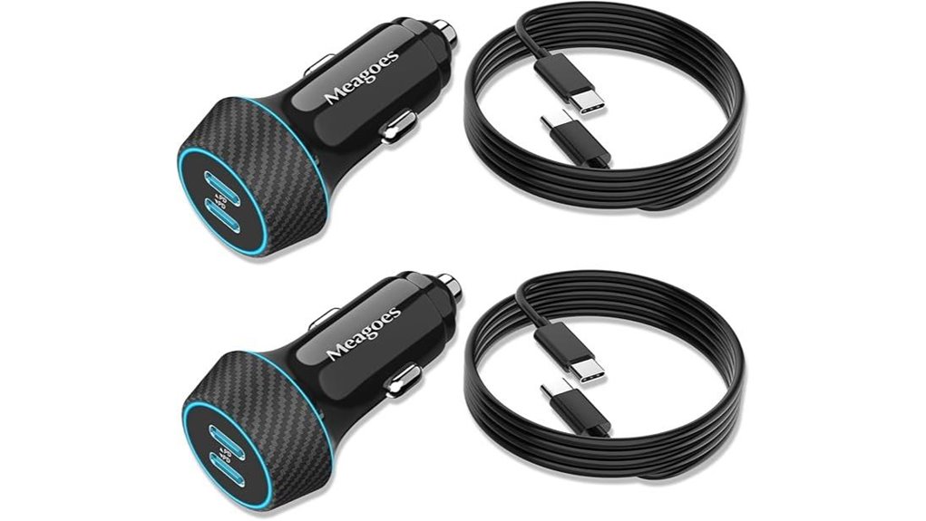 Compact Dual USB‑C Car Chargers Keep Your Devices Powered 12 dual 45w usb c charger