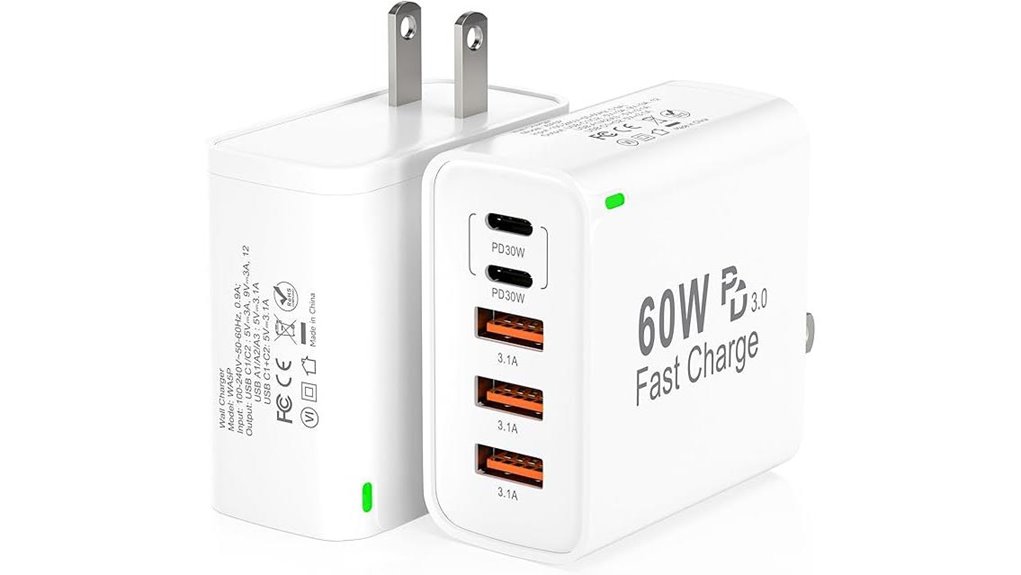 The Best Multi-Port USB Wall Chargers Powering Your Devices 3 dual 60w 5 port charger