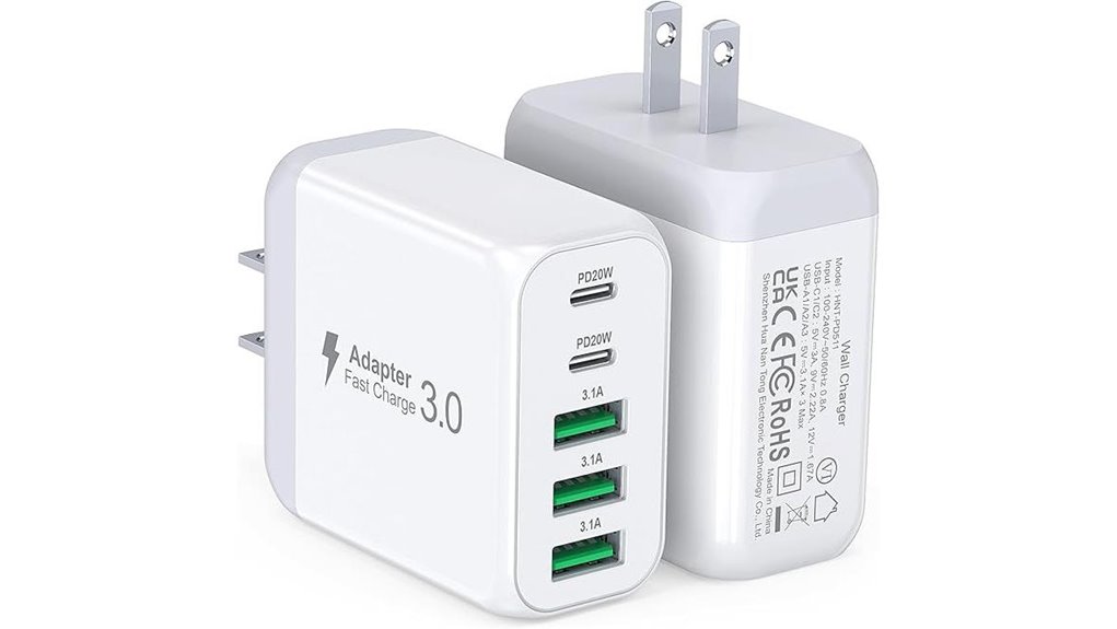 The Best Multi-Port USB Wall Chargers Powering Your Devices 13 dual 60w usb c 5 port