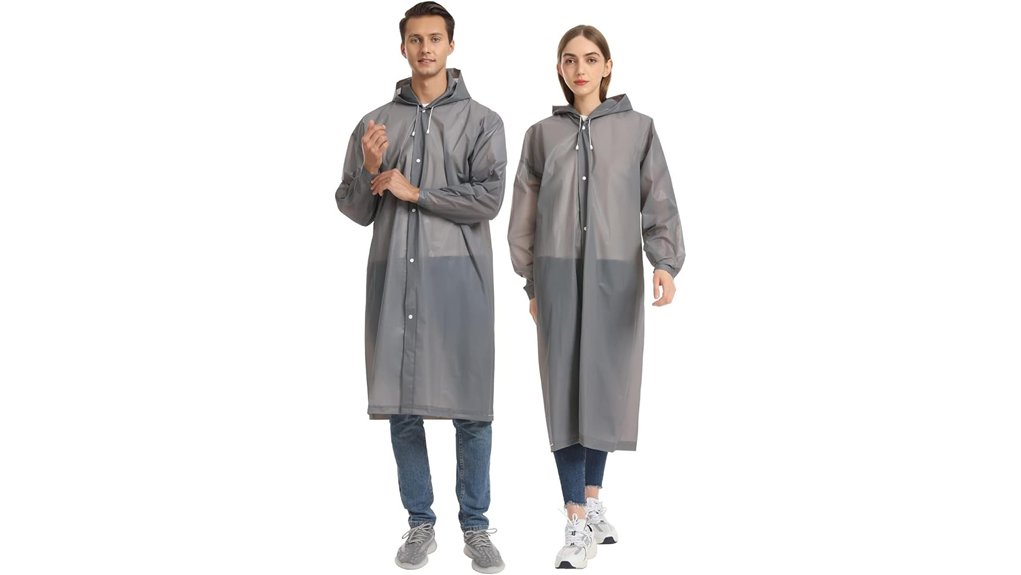 Packable Rain Ponchos for Travel: Durable, Not Flimsy 12 dual adult waterproof ponchos