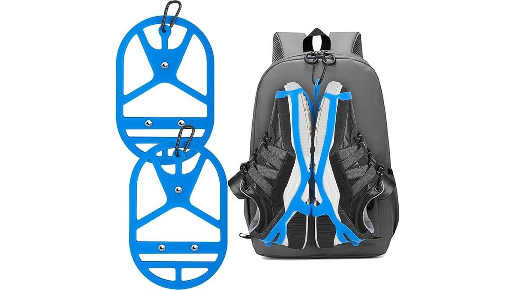 dual backpack shoe holsters