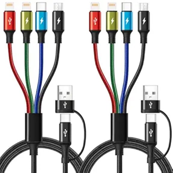 Best Charging Cables That Cover USB‑C and Lightning in One 9 dual braided 6 in 1 charger
