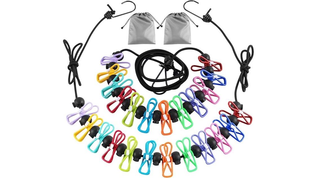 dual camping clothespin set