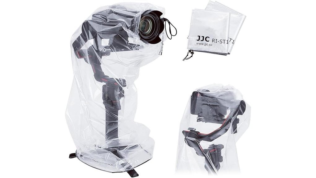 Essential Clear Reusable Camera Rain Sleeves for Travel Storms 15 dual clear rain coat
