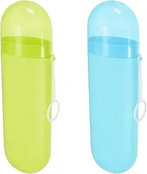 Top Toothbrush Travel Cases (Ventilated Designs) To Keep Fresh 2 dual color toothbrush travel case