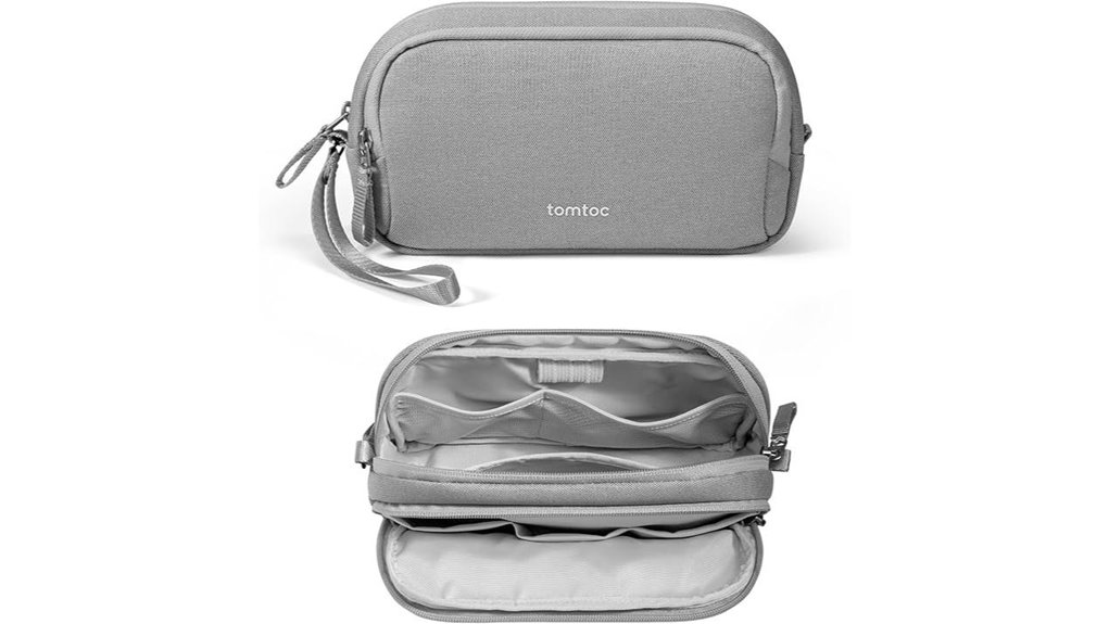 Travel Tech Organizers for Chargers: Structured Layouts 9 dual compartment waterproof tech organizer