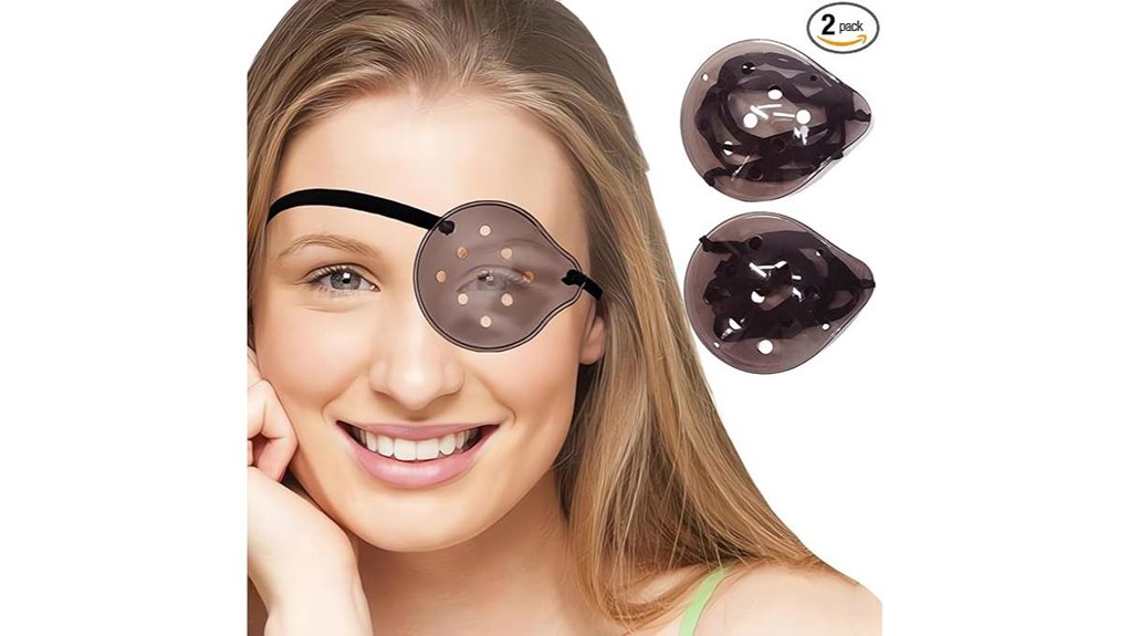 dual dark clear eye shields