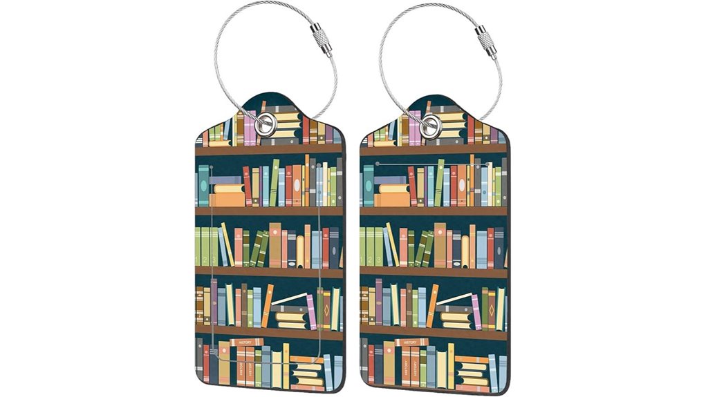 dual flap luggage tags