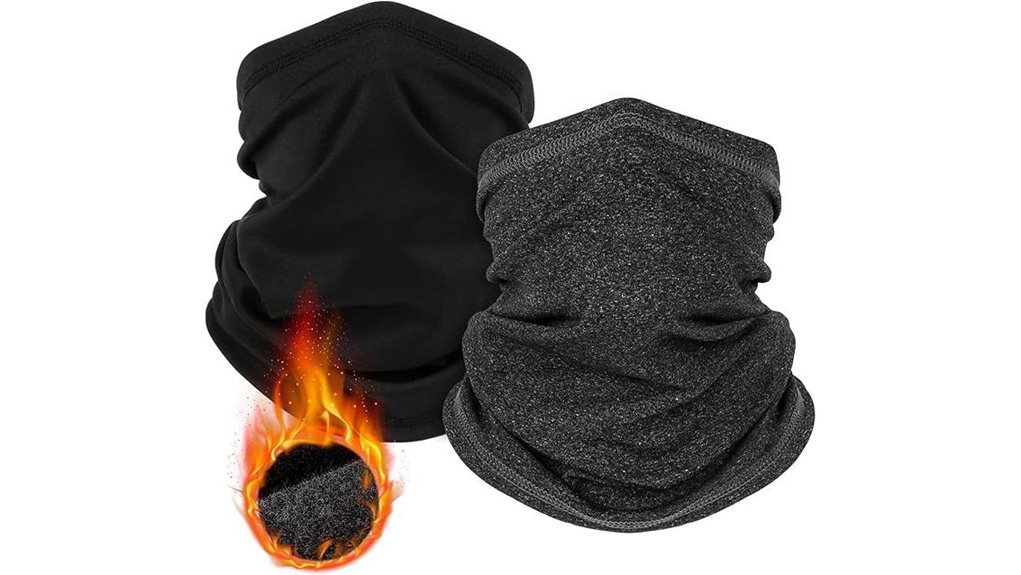 Top Neck Gaiters for Cold Flights & Windy Streets 1 dual fleece windproof gaiters
