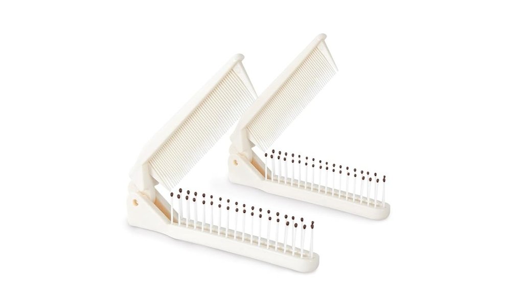 Foldable Travel Combs/Brushes That Won’t Snag Hair 3 dual folding travel comb