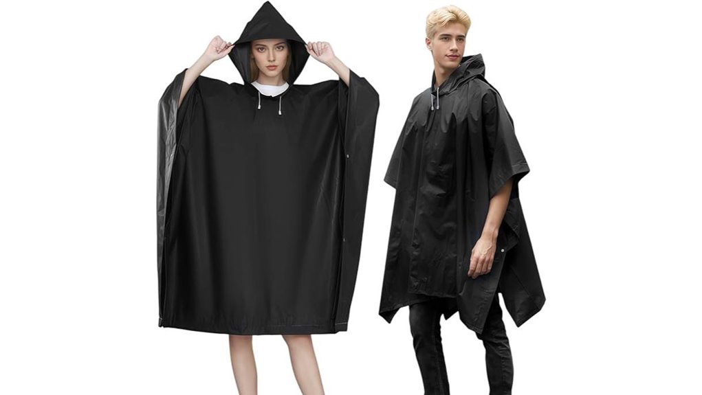 dual hooded reusable ponchos