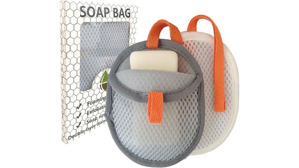 The Best Bar-Soap Pouches That Drain While Hanging 1 dual layer mesh pouch