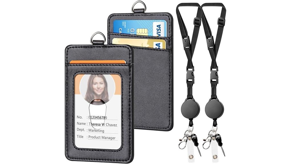 Top Travel Lanyards with Breakaway Clasps: Safe & Secure 12 dual leather badge lanyards