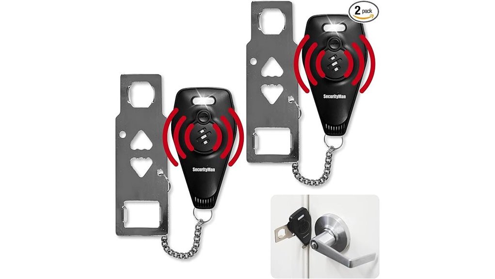 Compact Loud Hotel Room Door Alarms Every Traveler Needs 3 dual loud door security