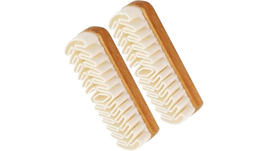 dual pack rubber shoe brush