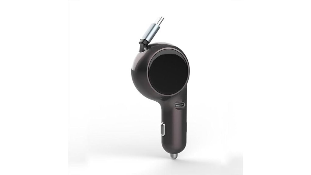 Compact Dual USB‑C Car Chargers Keep Your Devices Powered 13 dual port 60w retractable charger