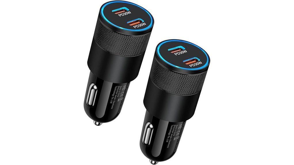 Compact Dual USB‑C Car Chargers Keep Your Devices Powered 6 dual port usb c charger