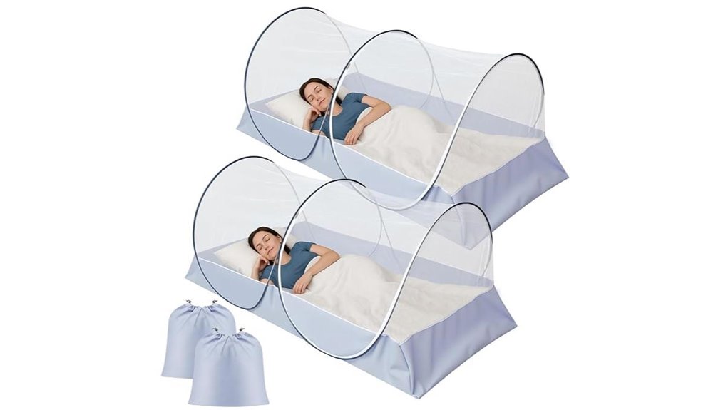 Mosquito Nets for Travel Beds (Pop-Up Styles) Keep Bugs Out 11 dual portable mosquito nets
