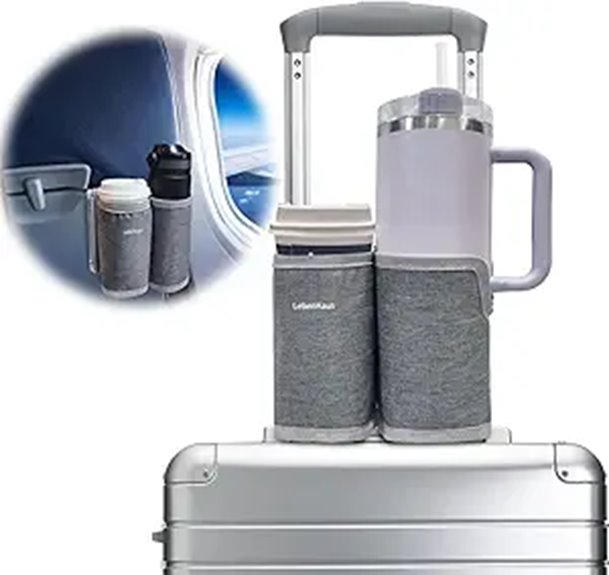 Luggage Handle Cups for Coffee on the Move (Clip‑On Holders) 14 dual purpose travel cup holder