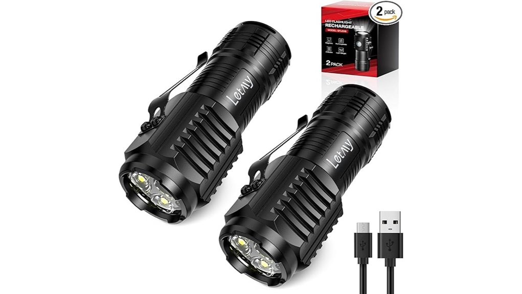 Mini Flashlights Travel Emergencies: Rechargeable vs Battery 1 dual rechargeable led flashlights