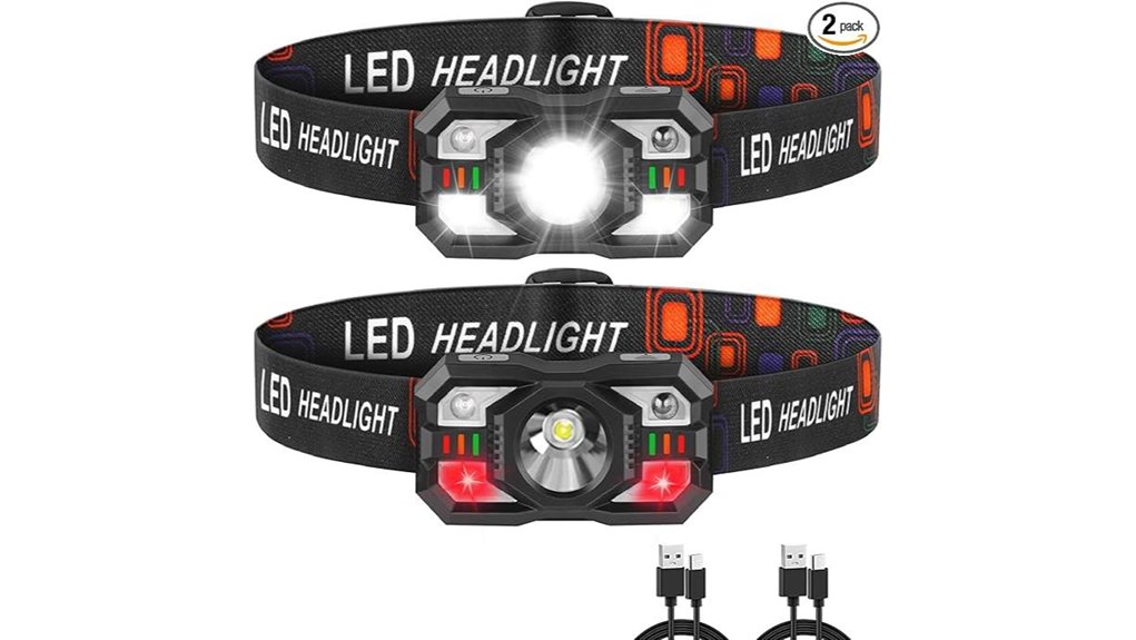 dual rechargeable led headlamps