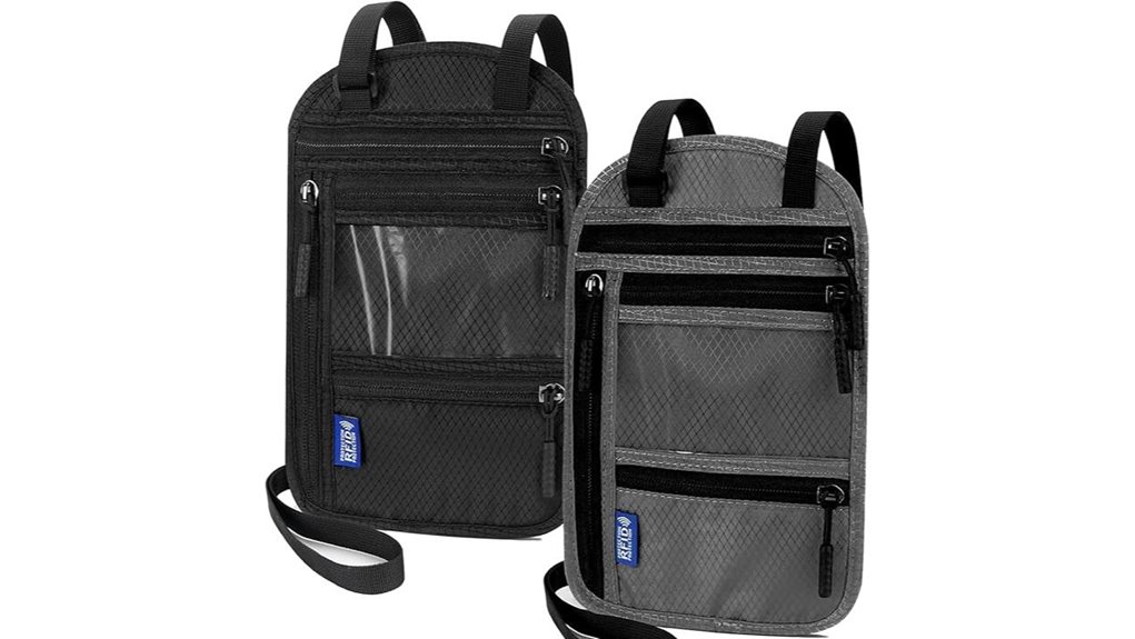 dual rfid passport neckpocket