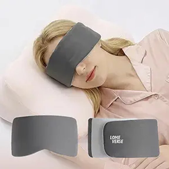 Best Sleep Masks for Side Sleepers: Flat, Soft Strap Comfort 7 dual sided adjustable blackout mask