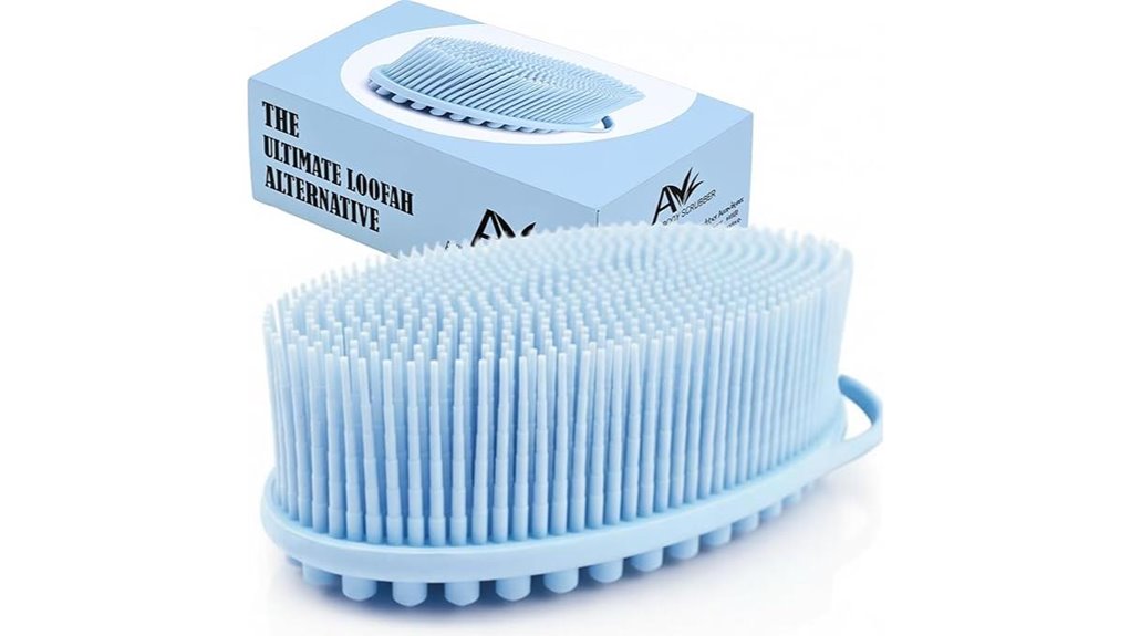 dual sided silicone body scrubber