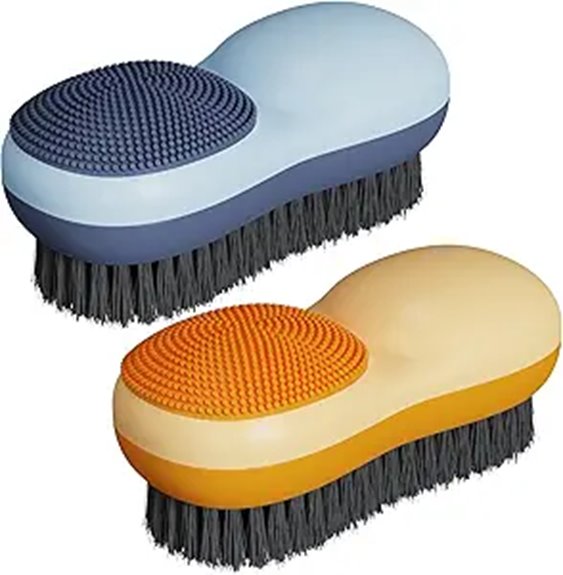 Travel Laundry Brushes Tiny but Effective for Travelers 5 dual sided stain brush pack