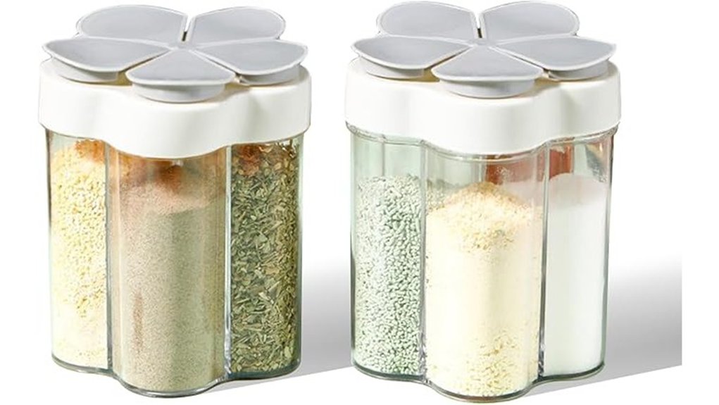 Compact Spice Containers For Travel Cooking—Leak-Proof 12 dual travel spice shakers